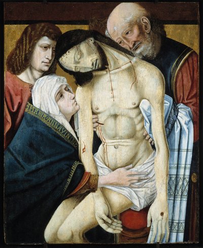 Kryds nedstigning. Anonymt maleri af den spanske skole (olie på lærred) af Unbekannter Künstler