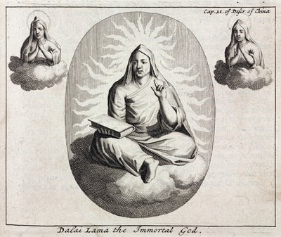 Dalai Lama den udødelige Gud, ca 1700 af Unbekannt