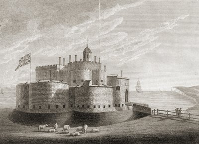Deal Castle (gravering) af Unbekannter Künstler