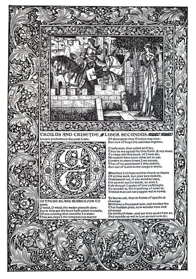 Dekorativt digt af Geoffrey Chaucer af Unbekannt