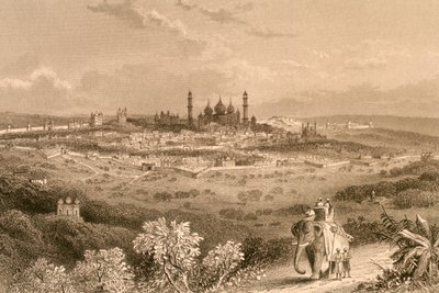 Delhi (gravering) af Unbekannter Künstler