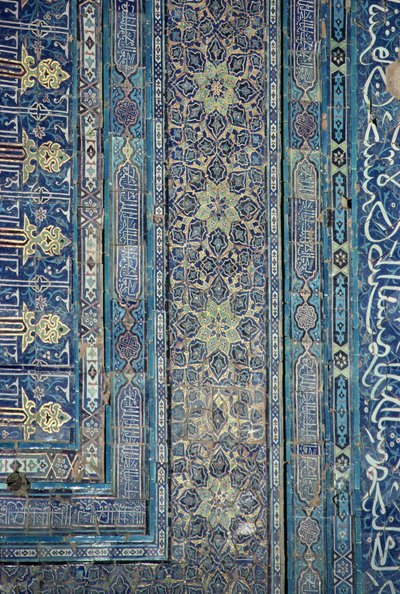 Detalje af bueudsmykning, Palace of Ak-Sarai (Hvide Palads) slutningen af det 14. århundrede (foto) af Unbekannt