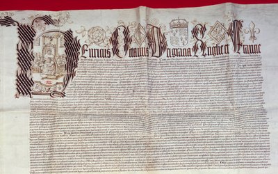 Detalje af Windsor-traktaten af Unbekannt