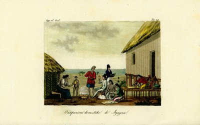 Indenlandske besættelser af Chamorro-kvinderne i Agana (Hagatna), Guam af Unbekannt