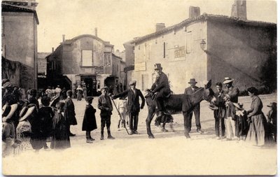 Æsletårn omkring 1900, Carcassonne (postkort) af Unbekannter Künstler
