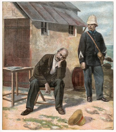 Dreyfus sag. 1896 (gravering) af Unbekannter Künstler