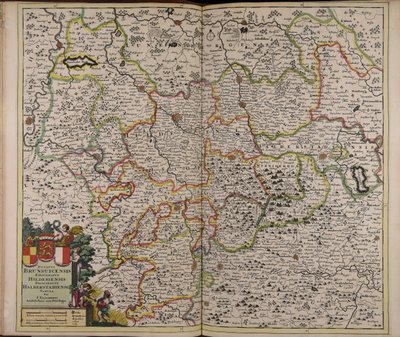 Ducatus Brunsuicensis episcopatus Hildesiensis principatus Halberstadiensis tabula af Unbekannter Künstler