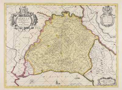 Ducatus Gelriae pars quarta quae est Arnhemiensis siue Velavia af Unbekannter Künstler