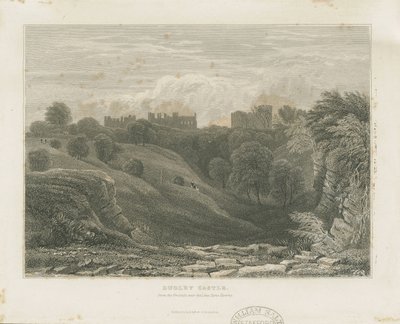 Dudley Castle: stålgravering, og [1800-tallet] af Unbekannt