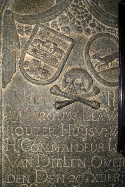 Hollandsk gravsten i St. Francis Kirke (foto) af Unbekannt
