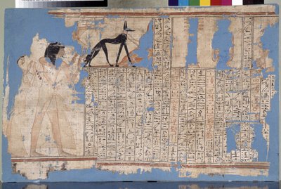 Egypten: Papyrus fra det 19. dynasti i navnet Praemheb. Middelhavets arkæologiske museum, Marseille af Unbekannter Künstler