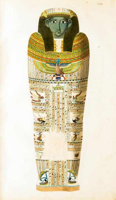 Egyptian Sarcophagus - Illustration fra Atlas of Egypt af Unknown