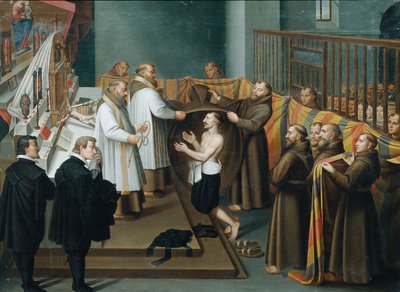 Et medlem af House of Este går ind i en religiøs orden af Unbekannter Künstler