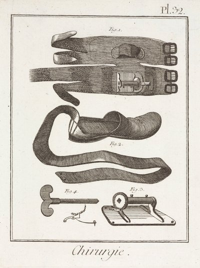 Udstyr, tidlig-moderne kirurgiske anordninger af Unbekannt