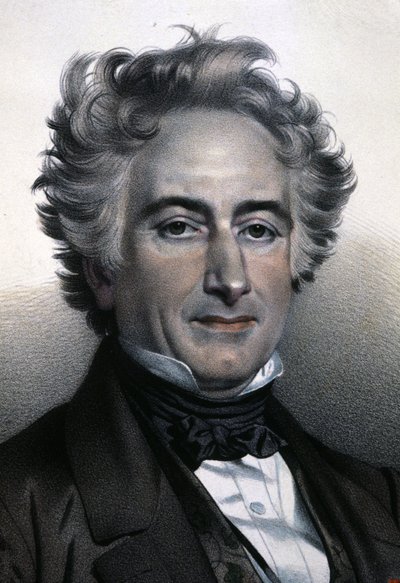 Eugene Chevreul, ca. 1830 - 1840 (kobberstik) af Unbekannter Künstler