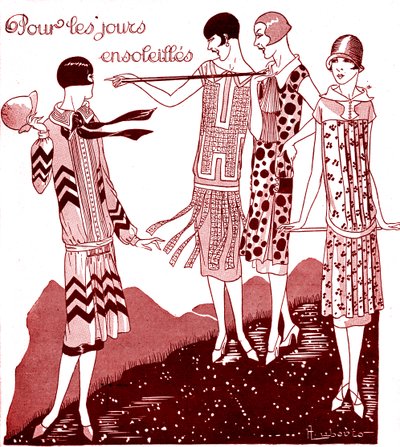 Mode: dagkjoler i maj 1925 af Unbekannter Künstler