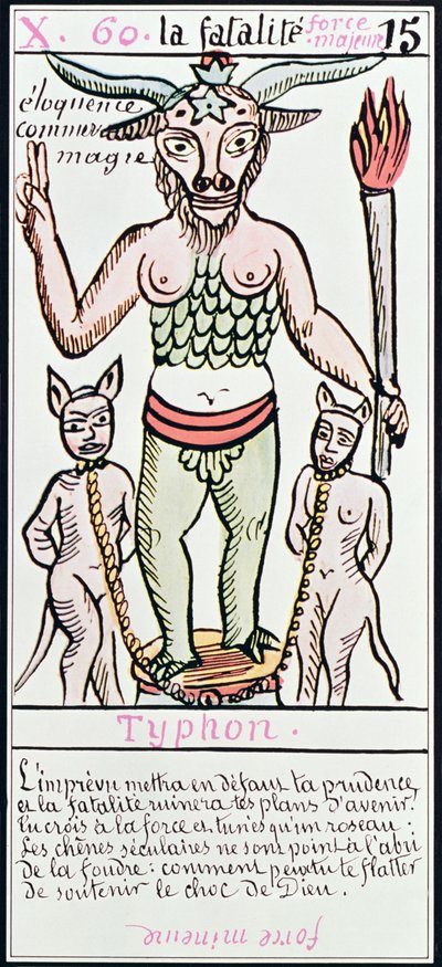 Skæbne, tarotkort, fransk af Unbekannt