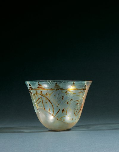 Fatimid-glansmalet fragmentarisk kop, 10. - 11. århundrede af Unbekannt