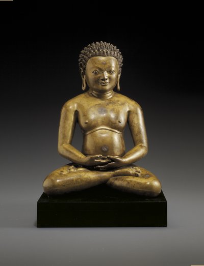 Figur af en siddende yogi, muligvis Padampa Sangye, 11.-12. århundrede af Unbekannt