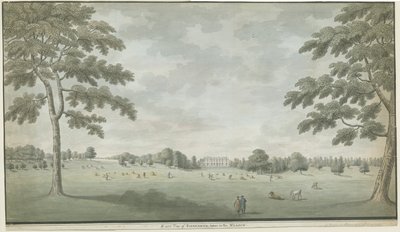 Fisherwick Hall: vandfarvemaleri, nd [1786] af Unbekannt