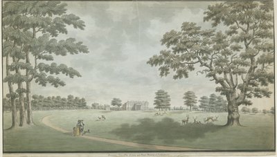 Fisherwick Hall: vandfarvemaleri, nd [1786] af Unbekannt