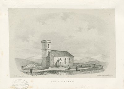 Foxt Church - litografi, nd [c 1840] af Unbekannt