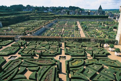 Frankrig, Centrum, Loire-dalen, Haver ved Villandry Slot, haver af Benjamin Baud