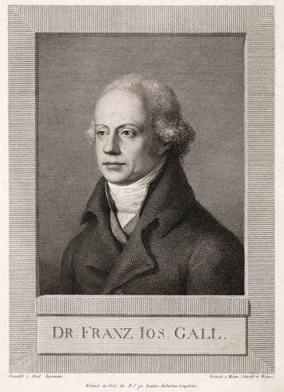Franz Joseph Gall, tysk anatom og frenolog, ca. 1800 af Unbekannt