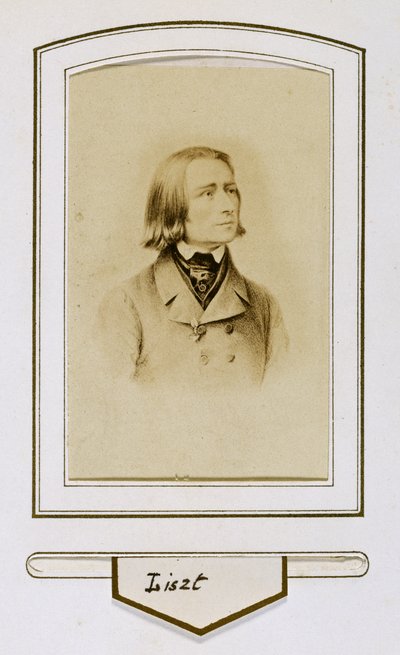 Franz Liszt som ung af Unbekannter Künstler