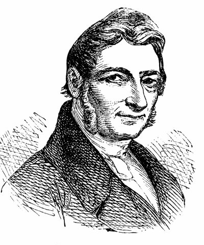 Franz Xaver Gabelsberger (1789-1849) opfinder af et stenografisk system af Unbekannter Künstler