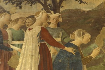 Fresco, San Francesco basilikaen, Arezzo, Toscana, Italien af Unbekannter Künstler