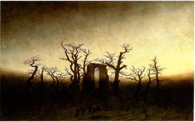 Friedrich abtei-im-eichwald af Unbekannter Künstler