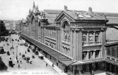 Gare du Nord, Paris, ca. 1900 af Unbekannter Künstler