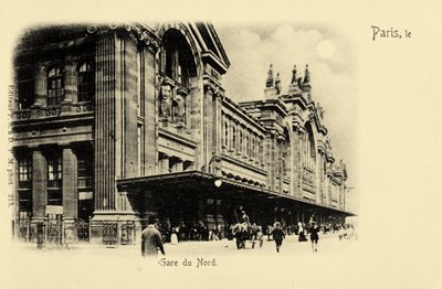 Gare du Nord, Paris, ca. 1900 af Unbekannter Künstler