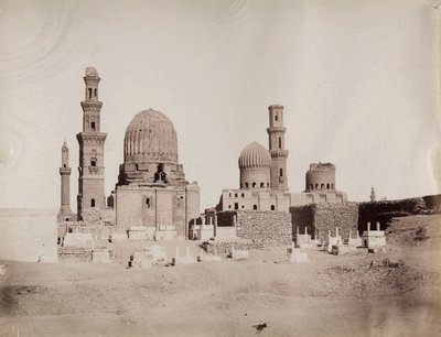 Generelt billede af mamelukkernes grave, Cairo af Unbekannter Künstler