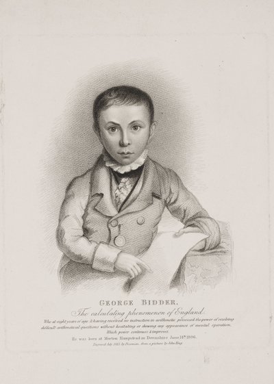 George Parker Bidder, matematiker, ingeniør og vidunderbarn af Unbekannt