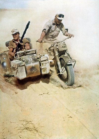 Tyske soldater (Afrikakorps) under Libyen-kampagnen af Unbekannter Künstler