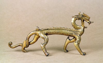 Gilt bronze sea dragon, six dynasties perioddani af Unbekannt