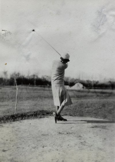 Golfspiller af Unbekannter Künstler
