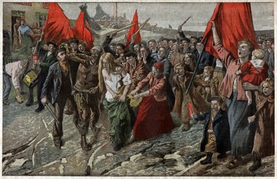 Greve dans le Nord de la France. Strejke i det nordlige Frankrig. af Nicolas Liez