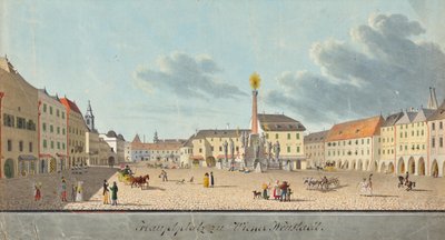 Hovedtorvet i Wiener Neustadt af Unbekannter Künstler