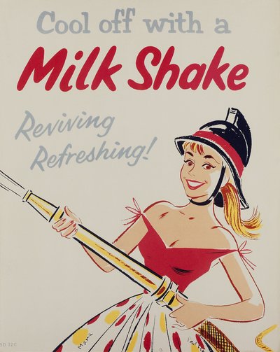 Sundhedsuddannelse ïKøl af med en milkshake, plakat af Unbekannt