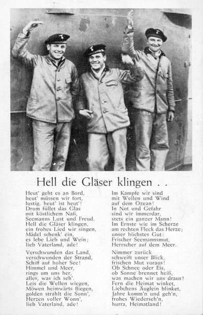 Hell die Glaeser klingen, postkort (litho) af Unbekannt