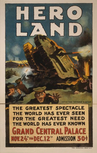Hero Land Plakat, New York, New York af Unbekannt