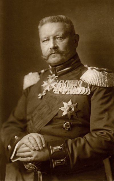 Historie. Tyskland. Generalen Paul von Hindenburg. Foto, Tyskland, ca. 1914-16. (postkort) af Unbekannter Künstler