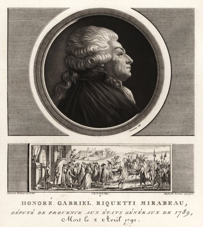 Ære Gabriel Riquetti, greve af Mirabeau af Unbekannt