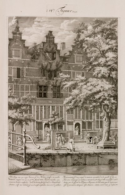 Brandskadet hus, Amsterdam, Holland af Unbekannt