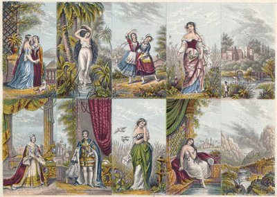 Illustrationer dateret 1851 af Unbekannter Künstler