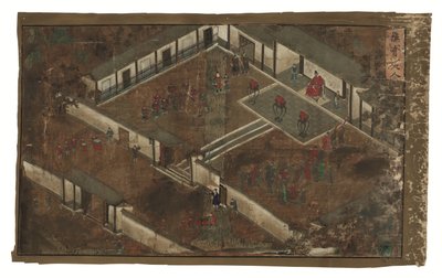 Kejserlige edikter vedrørende general Qi Mian, Ming-dynastiet (blæk og farve på silke) af Unbekannter Künstler