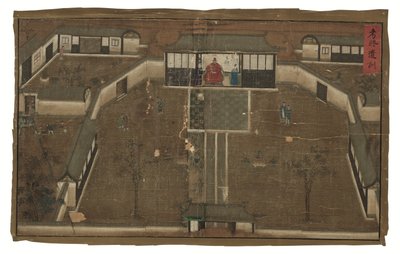 Kejserlige edikter vedrørende general Qi Mian, Ming-dynastiet (blæk og farve på silke) af Unbekannter Künstler